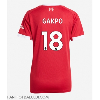 Liverpool Cody Gakpo #18 Tricou Fotbal Replică 2025-26 Femei Acasa
